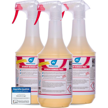 Засіб для чищення кухні KaiserRein Intensive Cleaner - Професійний спрей для видалення жиру 1 л - Ефективно видаляє жир та стійкі забруднення на кухні, в громадських місцях, на грилі та на поверхнях (3 л (1 упаковка))