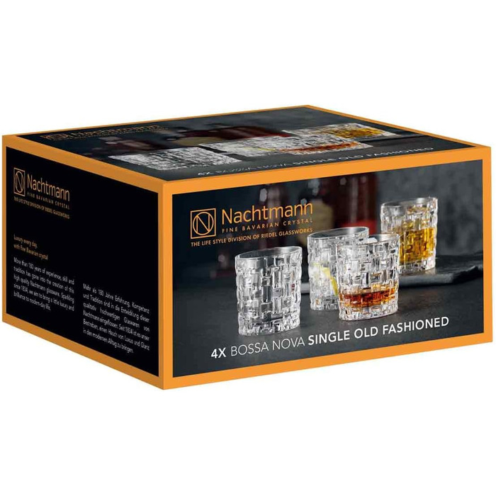 Набор стаканов для виски, набор из 4 предметов, Bossa Nova, Nachtmann