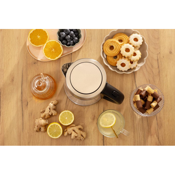 Gorenje Электрочайник 1.7л, 2,200 Вт, strix контроль, стекло, нерж