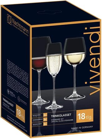 Бокал для шампанского, Бокал, прозрачный, 4 шт. (в упаковке ), 4 шт. (набор бокалов 18 шт.)