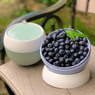 Ланч-бокс с двома відділенням круглий Fissman 15x12 см / 800 мл (6803)