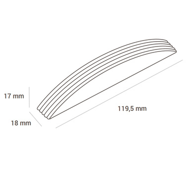 CH006 Форма для шоколаду RIGA B 119x18 h17 мм (10 шт.)