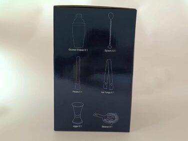 Коктейльний набір, барний набір шейкерів для коктейлів з нержавіючої сталі із 12 предметів з дерев'яною підставкою, шейкер 750 мл  (13 шт. ) AYAOQIANG