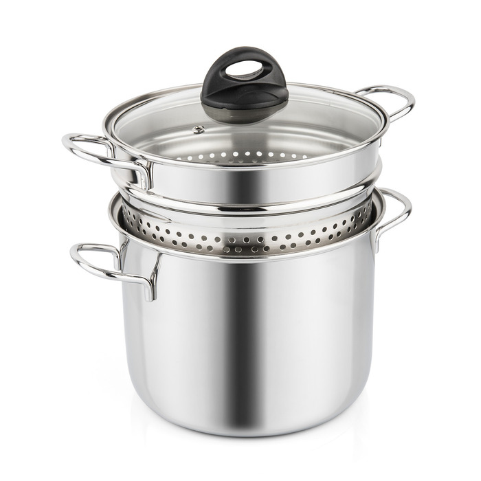 Кастрюля для макарон без термодиффузора 22 см 6 л CUOCI BARAZZONI