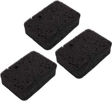 Набір губок для миття посуду 3 шт. 6,9 х 9,8 см чорний Okaywork