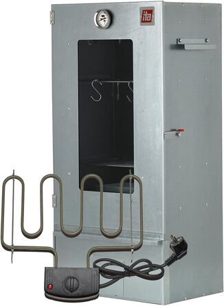 Коптильна шафа преміум-класу з 3 рівнями з оглядовим вікном і термометром ITA