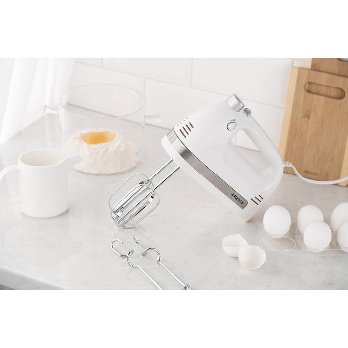 ARDESTO Міксер ручний 300Вт, насадки-4, турборежим, білий