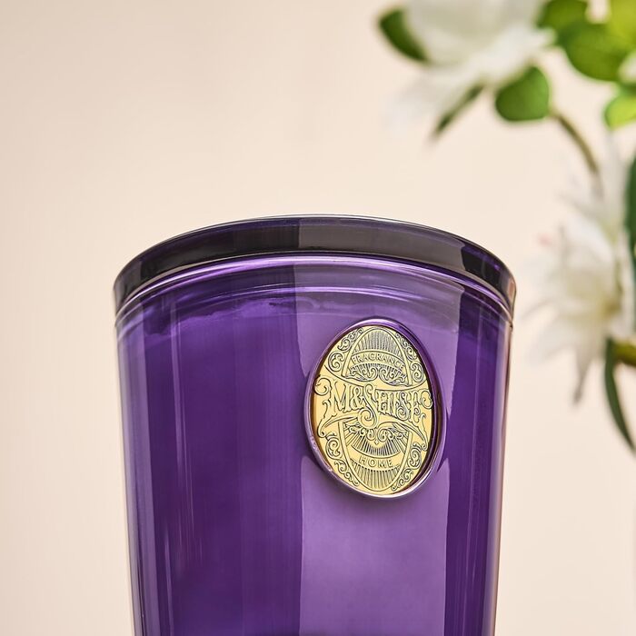 Ароматна свічка M&SENSE Лісова хатина, ароматичні свічки у склянці, натуральна соєва свічка, час горіння 55 годин, подарункові свічки для жінок та чоловіків, подарункова свічка (ягідний насичений, 260 г)