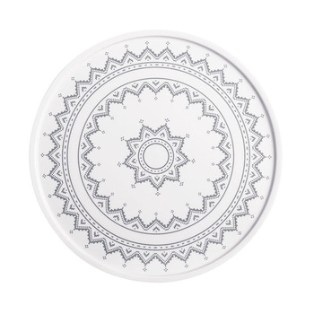 Блюдо для торта 31 см, сіре Cross Stitch Kahla