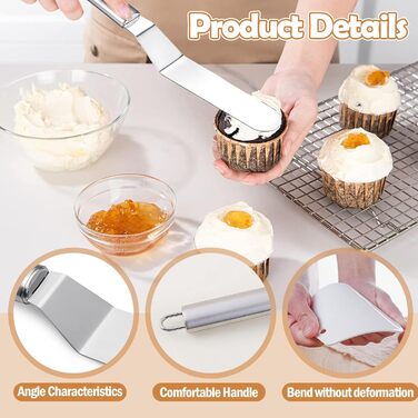 Лопатка для торта с 4 пластиковыми скребками kaiyaya