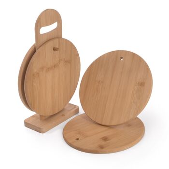 Набір із 4 обробних дошок Fissman 20x1см (8787)