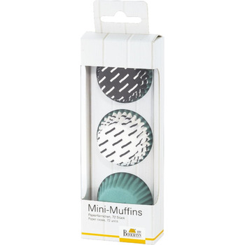 Набір форм для випічки міні-маффинов, 72 шт, 4,5 см, бірюзовий, Oh la la RBV Birkmann