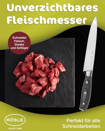 Ніж для м`яса 18 см Wolfgrey Rosle