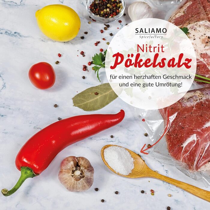 Соль нитритная 1 кг для производства колбас Saliamo