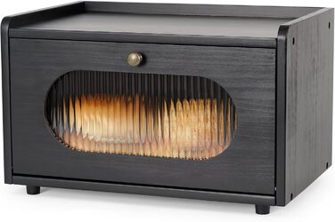 Хлібниця 36,5 х 23,5 х 22 см чорний GUUSII HOME