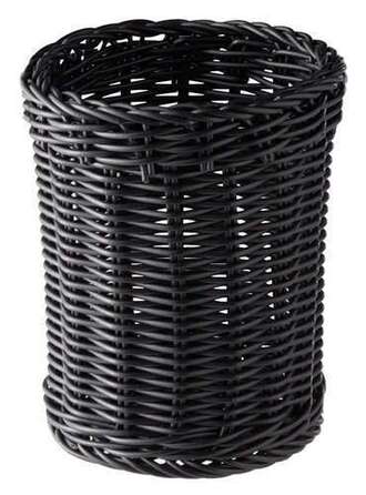 Корзина для столовых приборов 12 х 15 см черная APS