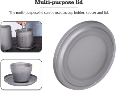 Кофейный набор с ситечком 375 мл. титан iBasingo