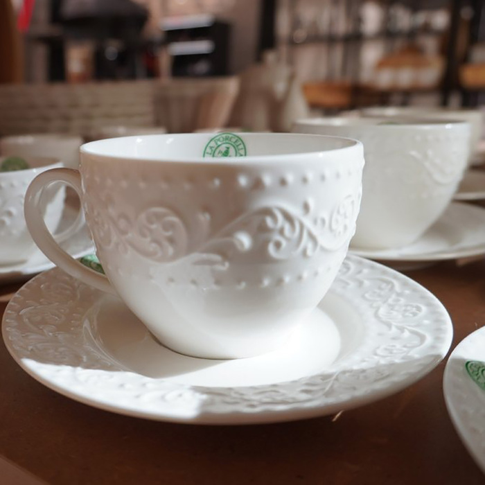 Чашка для чаю з блюдцем La Porcellana Bianca SOGNANTE, порцеляна, 350 мл