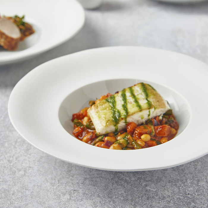 Тарілка для пасти 28 см, Incise Porcelain Lustre, GenWare