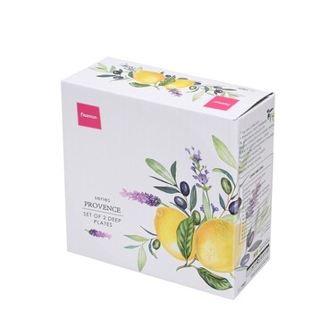 Набор из 2-х глубоких тарелок Fissman 18 см PROVENCE фарфор (13625)