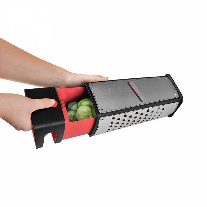 Терка чотиристороння 29,5 см червона Silit