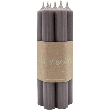 Набір з 7 конічних свічок 2,2 х 18 см, сіро-коричневий Infinity Boxs