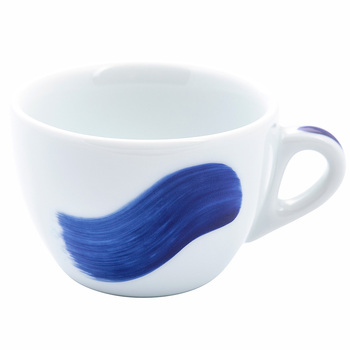 35187 Чашка cappuccino 180 мл Blue 'Verona Millecolori Hand Painted Brush stroke A with handle'