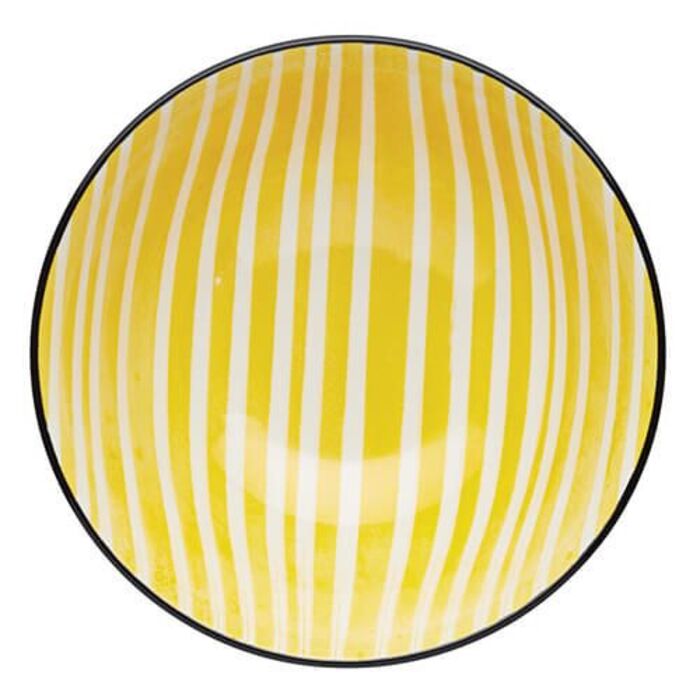 Миска Kitchen Craft YELLOW STRIPE, кераміка, діам. 16 см, 500 мл