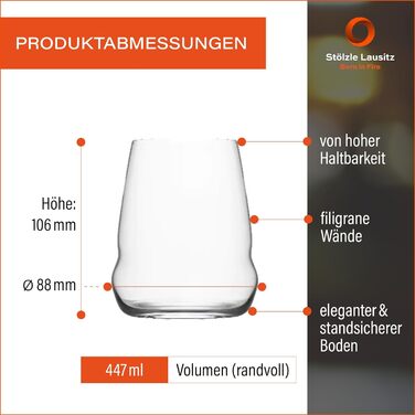 Набор бокалов для белого вина 0,45 л, 6 предметов, Cocoon Stölzle Lausitz