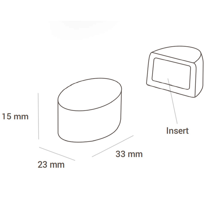 CH014 Набір форм для праліне OVALE 23х33 h15 мм (24 шт.)