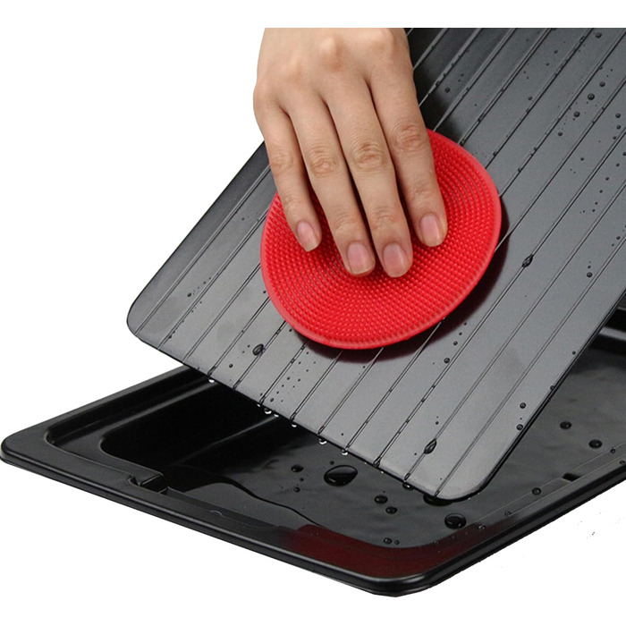 Дошка для розморожування 29,5 x 20,5 см з піддоном, чорний WDEC