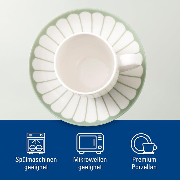 Блюдце до чашки для еспресо 11,7 см, злений Fleur Villeroy & Boch