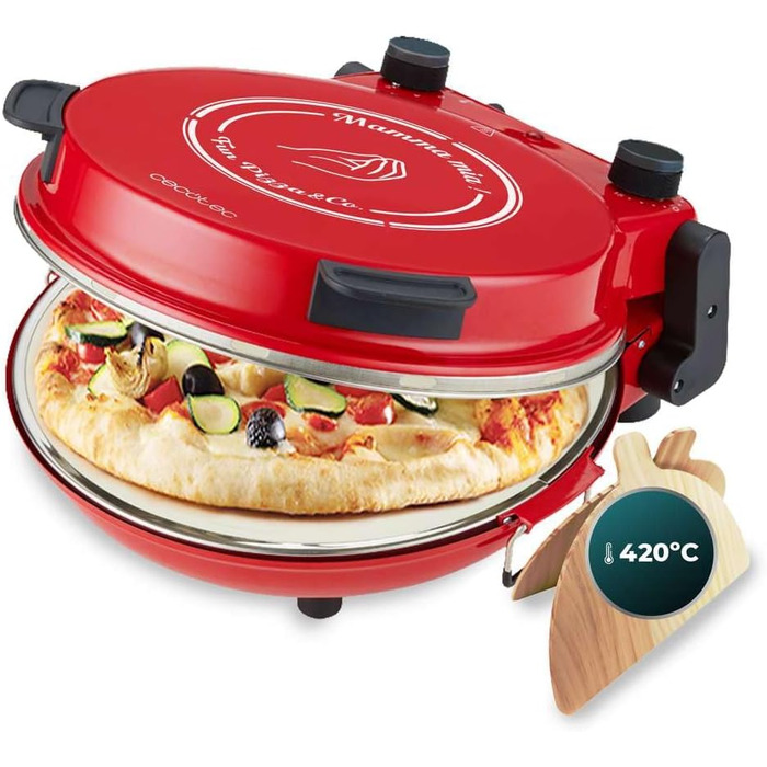 Електрична піч-гриль для піци 1200 Вт Fun Pizza&Co Mamma Mía Vista Cecotec