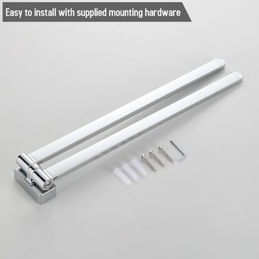 Хромований тримач для рушників з 2 поворотними штангами BGL