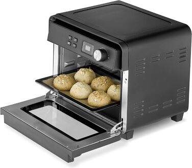 Аерофритюрниця, діапазон температур від 40 C до 230 C (з кроком 5 C), чорна, 1700 Вт Caso