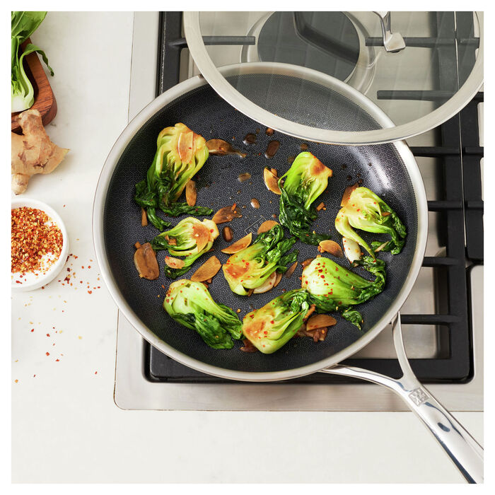 Сковорода 26 см з антипригарним покриттям у формі стільників із скляною кришкою Peak Zwilling