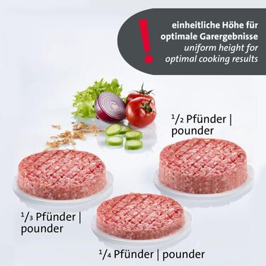 Прес для гамбургерів пластиковий 11 см з підйомником Vario Plus Westmark