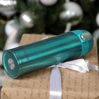 Термос-кухоль Fissman 450 мл голубий (9624)