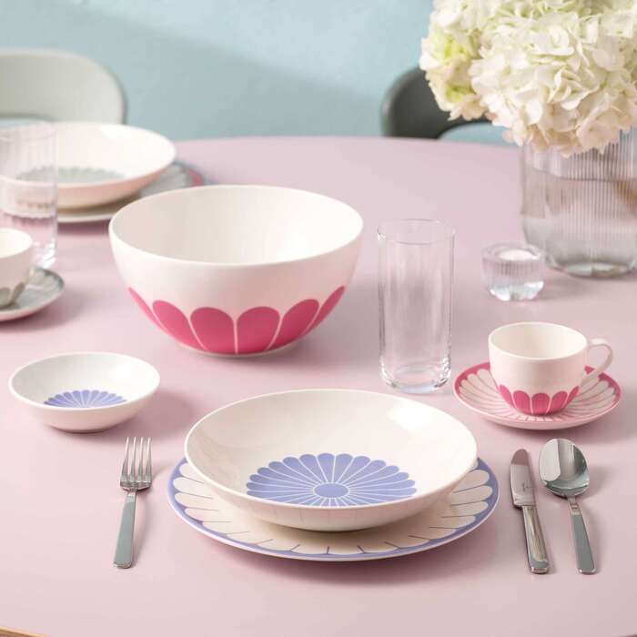 Набір столового посуду на 2 персони, 8 предметів, синій Fleur Villeroy & Boch