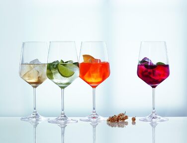 Набір скла з 4 предметів, кришталеве скло, 360 мл, спеціальні келихи, 4390179 (літні келихи для напоїв)