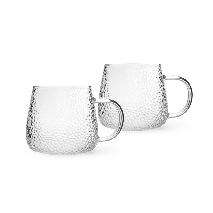 Набір з 2-х кухлів Fissman 300 мл жаростійке скло (6597)