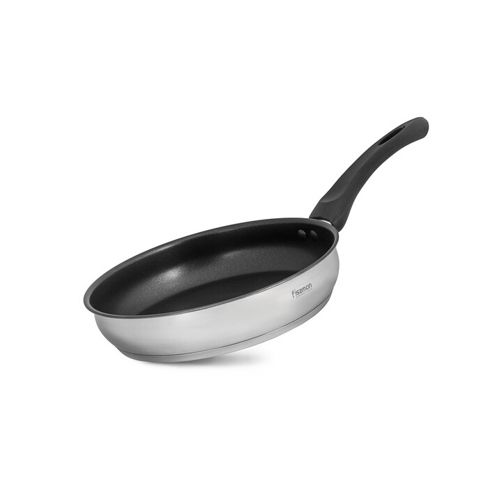 Сковорода для жарки Fissman 24x5 см TRICIA с антипригарным покрытием нержавеющая сталь (5533)