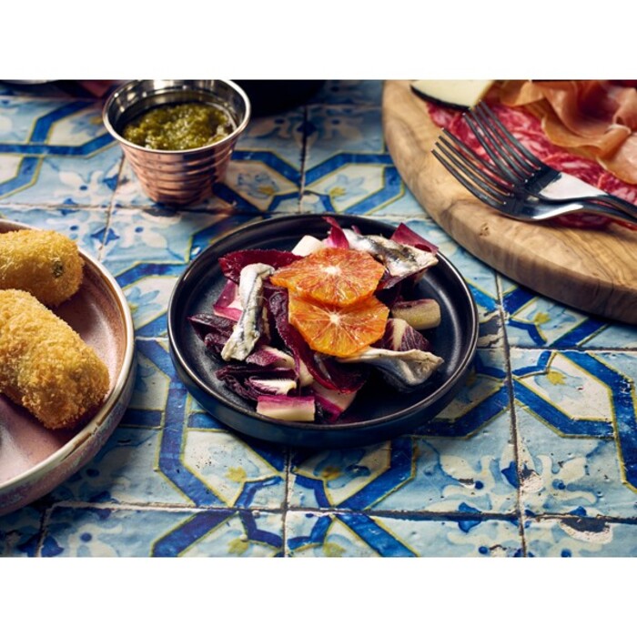 Тарілка презентаційна 14x2 см з низьким вертикальним бортом, Terra Porcelain Black, GenWare