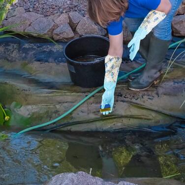 Гумові рукавички для миття посуду 45 см TRIXES