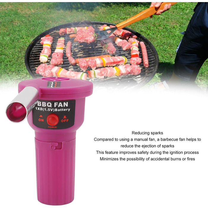 Портативний вентилятор для барбекю Fockety