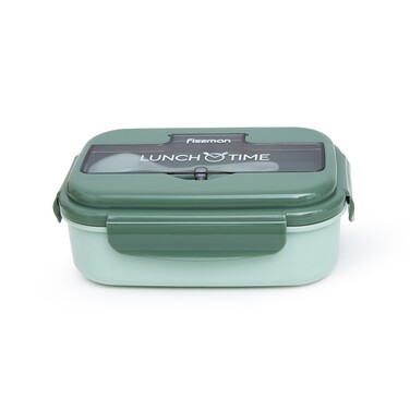 Ланч-бокс з трьома відділенням 21,5 х 15 х 8 см 1100 зелений Fissman
