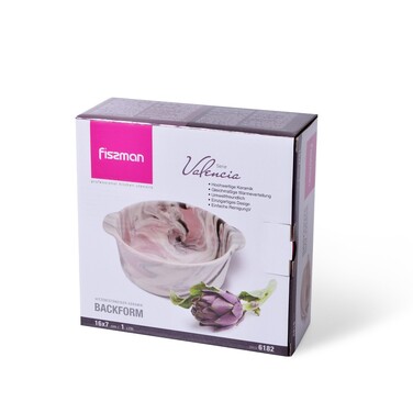 Форма для запекания круглая Fissman VALENCIA 16х7см/1,0 л (6182)