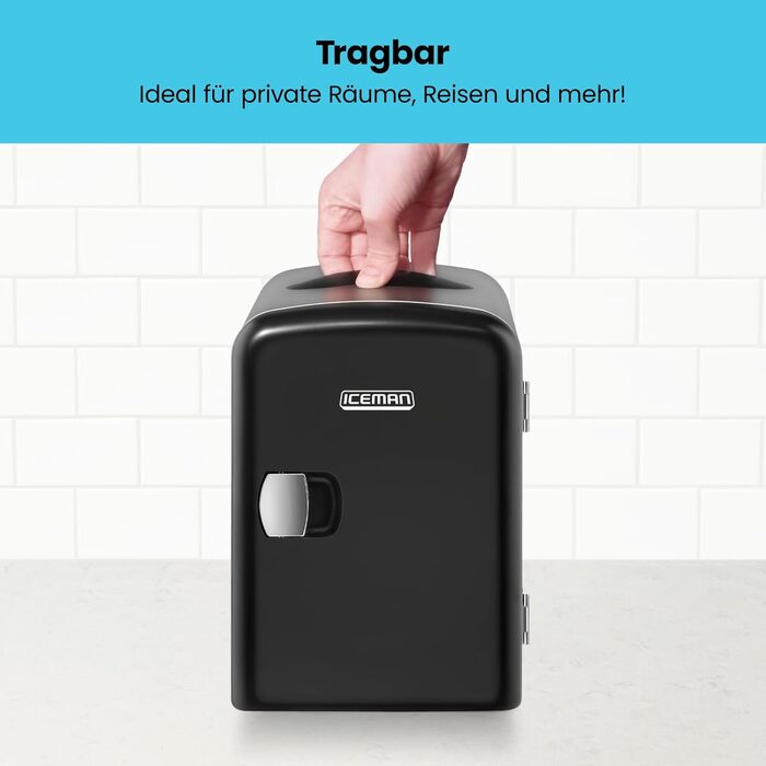 Міні-холодильник 4 л чорний Iceman
