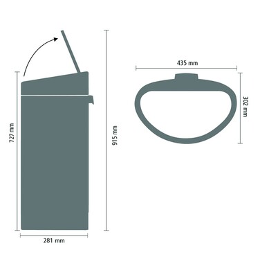 Бак для сміття 40 л Brabantia