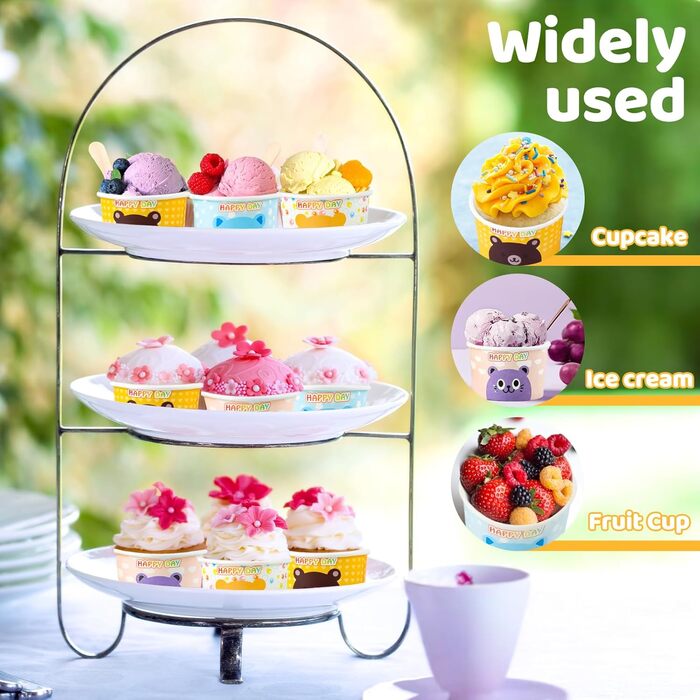 Набір паперові стаканчики для морозива 40 шт. 150 мл dellyy